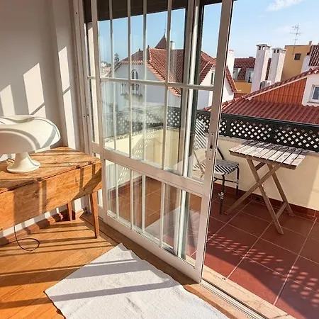 דירה Relaxed 3 Bedrooms Penthouse In The Heart Of Historic Center, Few Steps From The קסקאיס